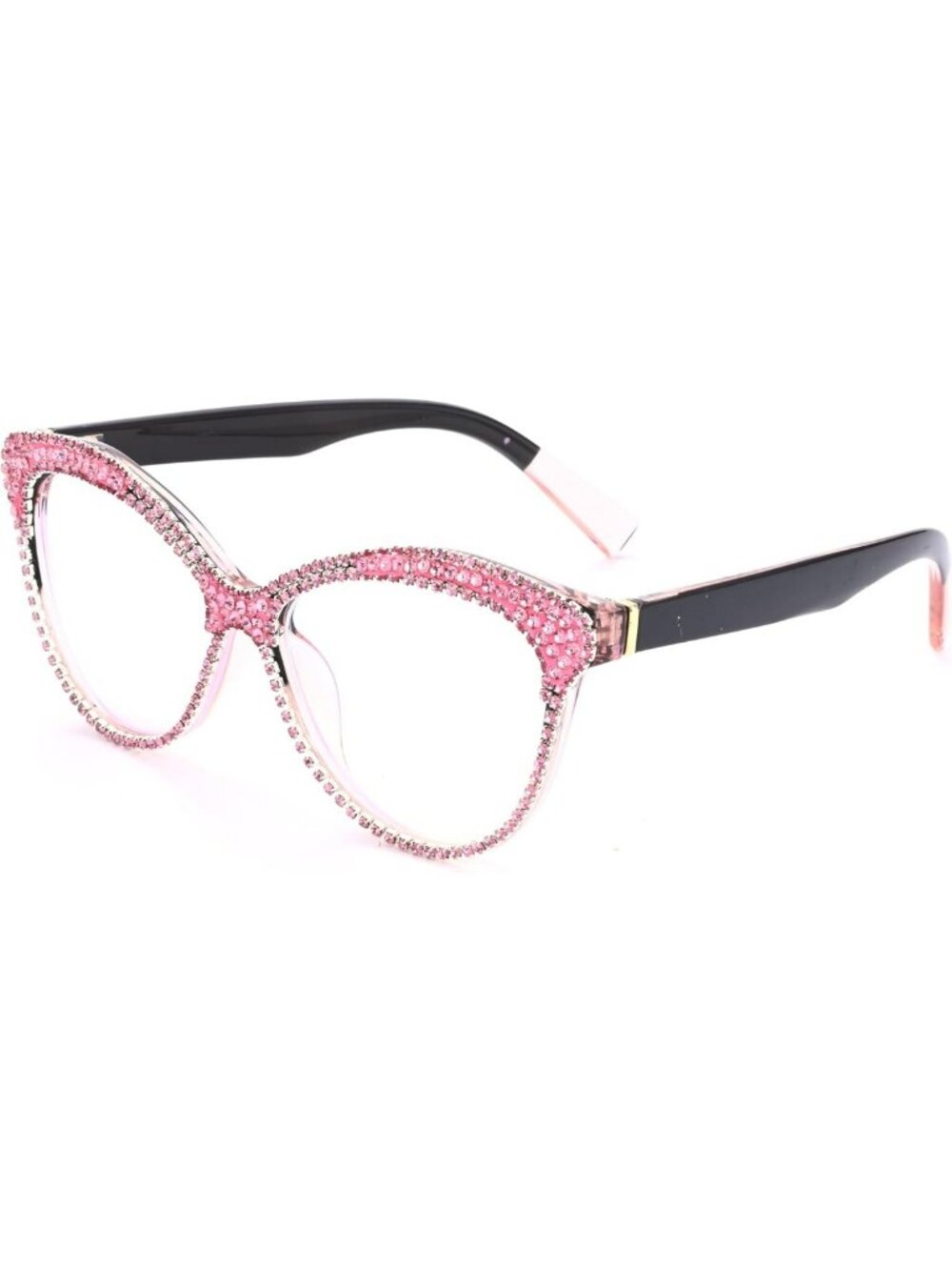Chic Cat Eye Reading Glasses for Women, Bling Rhinestone Frame, Stylish Daily